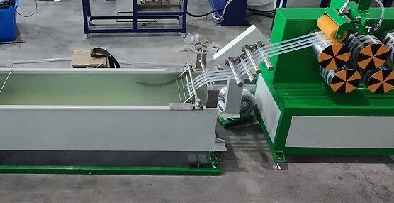 Máy làm dây đai PP dập nổi thương hiệu & kết cấu, Dây chuyền đùn dây đai PP