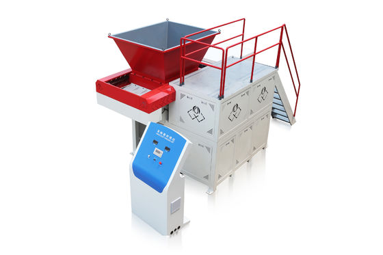 Máy nghiền PVC PET một trục Máy tái chế chất thải nhựa Máy điều khiển PLC