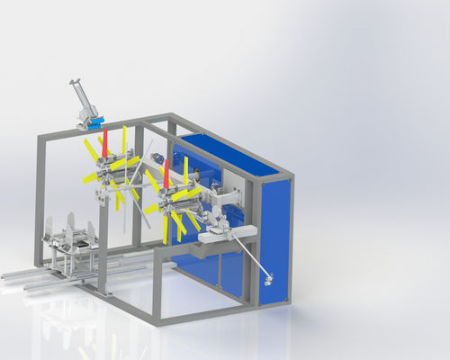Máy cuộn ống nhựa tự động Máy cuộn băng nhỏ giọt với đĩa kép