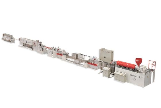 Máy đẩy dây đai đóng gói PET một vít PLC điều khiển 800kg/h