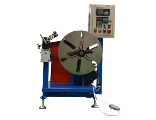 Máy cuộn ống nhựa bằng dải cao su tự động với điều khiển căng