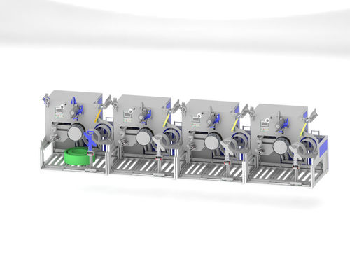 Máy cuộn dây PET tự động với 80kg Capacity, Dual Servo Motor và Hệ thống Palletizing