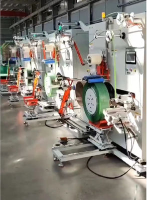 Máy cuộn dây đai polyester liên tục PLC
